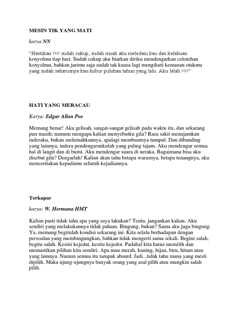 Monolog | PDF | Fiksi Misteri, Thriller, & Kejahatan