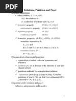 Relations, Partition and Poset: Basic Definitions