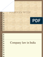 Company Law Basics in India