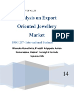 Analysis on Export Oriented Jewellery Market