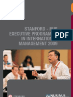 Stanford-NUS Executive Program in International Management