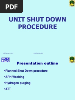 Unit Shut Down Procedure