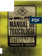 Manual de Toxicologia Veterinaria