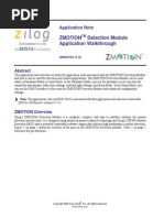 ZMOTION Detection Module Application Walkthrough