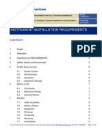 Instrument Installation Requirements