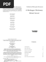 (Blackwell Philosopher Dictionaries) Michael Inwood-A Heidegger Dictionary-Wiley-Blackwell (1999)