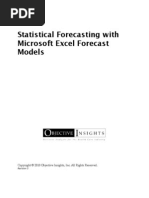 Statistical Forcasting - Excel, ARIMA