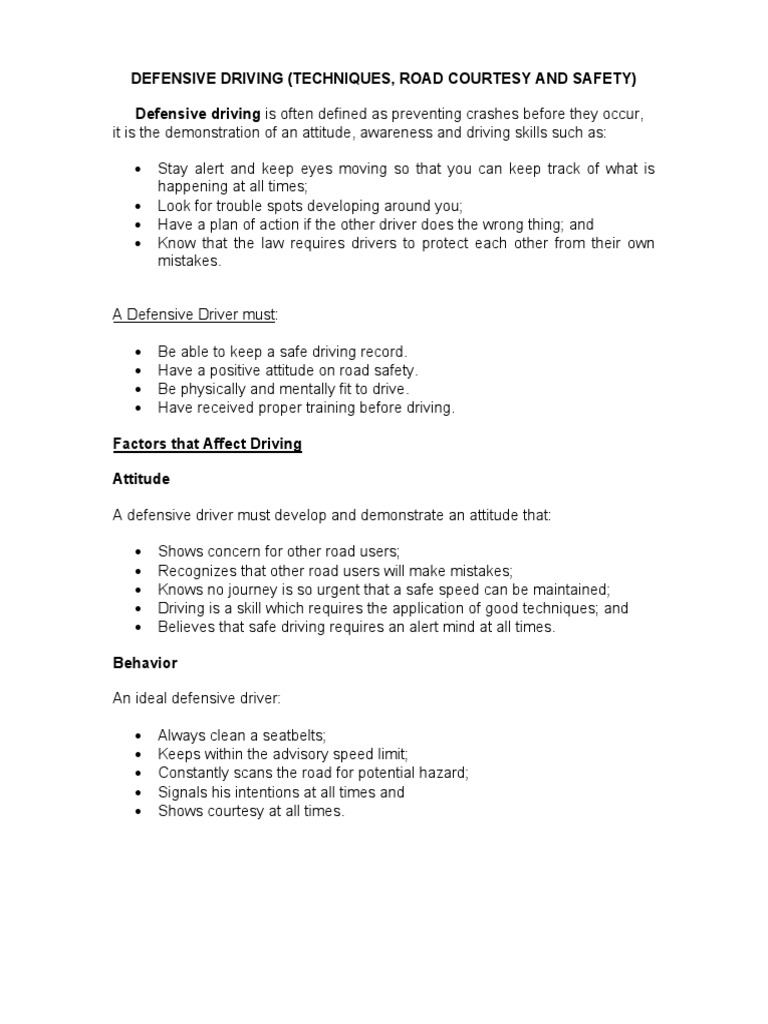 The Ultimate Guide To Defensive Driving What It Involves How To Master It - zuyi331
