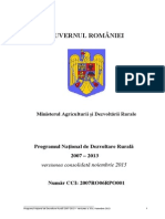 Programul National de Dezvoltare Rurala 2007 - 2013 Versiunea Noiembrie 2013 PDF