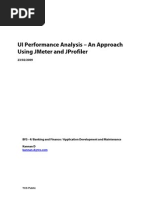 UI Performance Analysis - An Approach Using JMeter and JProfiler