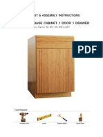 Frameless Base Cabinet 1 Door 1 Drawer