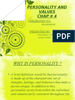 Personality and Values Chap 4