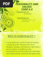Personality and Values Chap 4