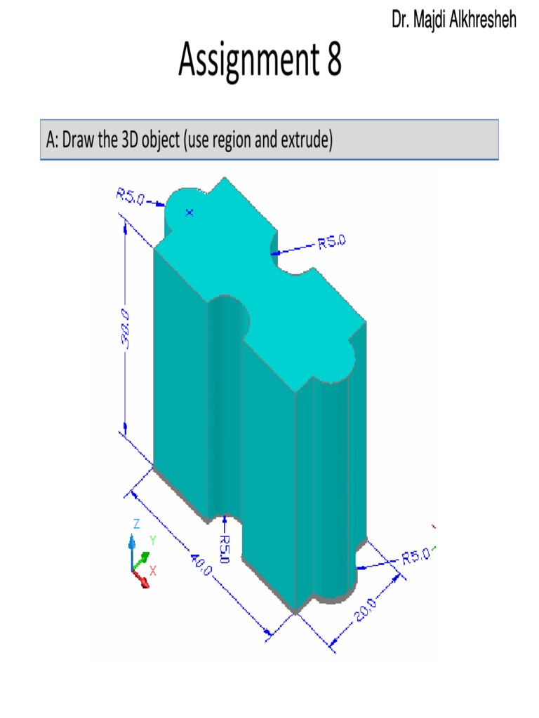 3D Object Drawing Assignment Guide | PDF | Teaching Methods & Materials