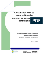 Uso de información para el planeamiento institucional (1)