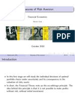 Measures of Risk Aversion: Financial Economics