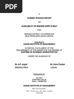 Download A Summer Training Report on availablity of Badoda Dairys Milk by vipu1234 SN20838017 doc pdf