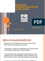 Valuation and Performance Evaluation of Mutual Funds