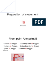 Preposition of Movement To