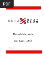 Manual Mk2 Es Copa Seat Leon 2007