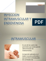 Administración de medicamentos inyectables vía intramuscular y endovenosa