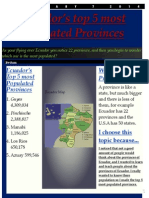 Top Five Populated Provinces - Sam