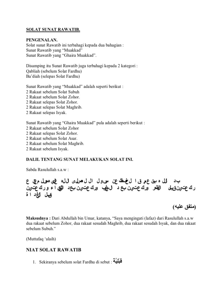 Solat Sunat Pdf