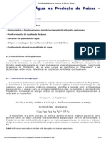 Qualidade Da Agua Na Producao de Peixes - Parte II