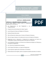 REGLAMENTO DE CONSTRUCCIONES Y NORMAS TÉCNICAS PARA EL MUNICIPIO DE CHIHUAHUA (2009)