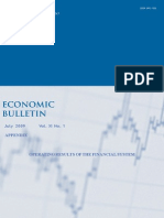 Economic Bulletin Appendix To July 2009