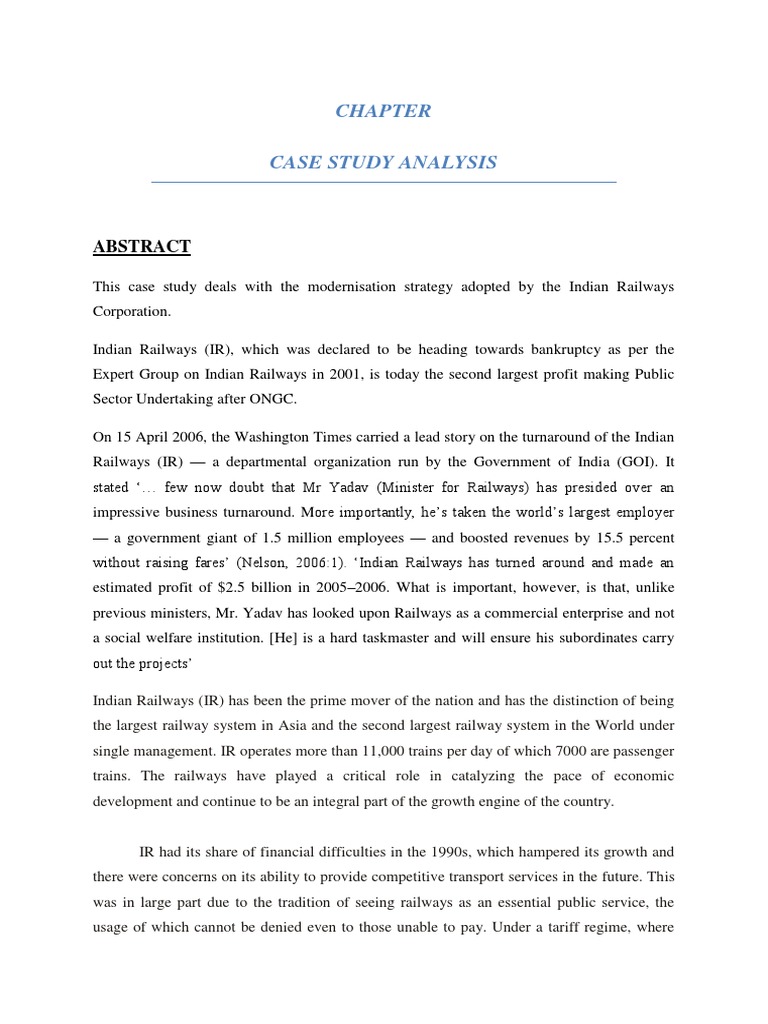Indian Railways Modernization Strategy | PDF | Rail Transport ...