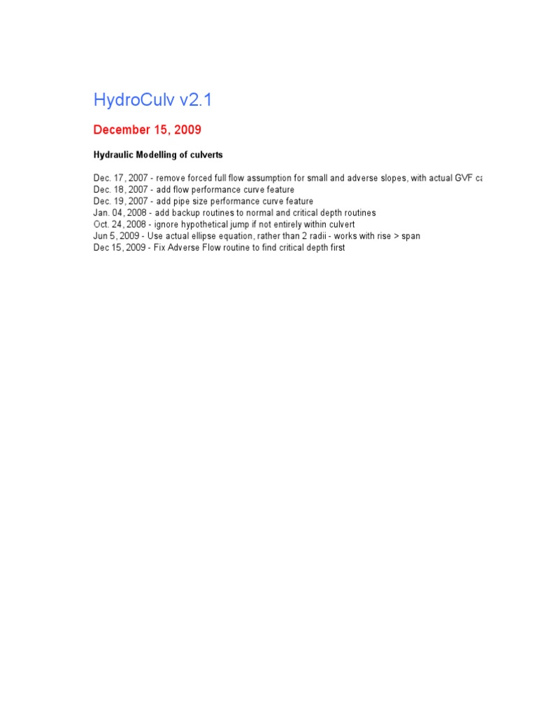 Hydro Culv 21 | PDF | Civil Engineering | Chemical Engineering