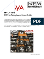 Avaya IP Office M7310 Telephone User Guide