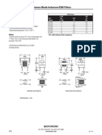 Common Mode Inductors/EMI Filters: Special Features