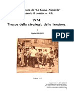 1974. Tracce Della Strategia Della Tensione.