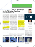 Splints Are Not Just For TMJ Therapy Part II: Fabrication Technique