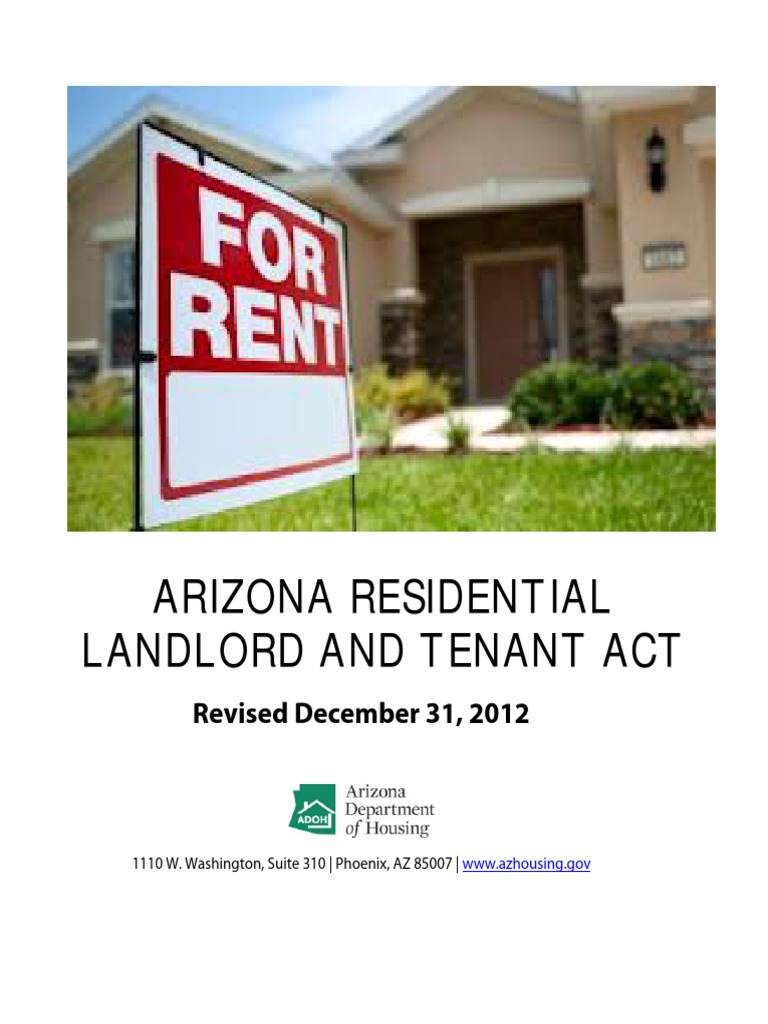 AZ Landlord Tenant Act Lease Leasehold Estate