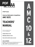 Teachers' Manual: American Mathematics Competitions