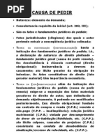Causa de Pedir e Pedido
