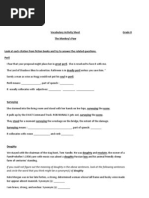 Download vocabulary activity sheetgrade 8 mokeys paw by Ammar ElMerhbi SN20845456 doc pdf