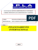Financiamiento Internacional