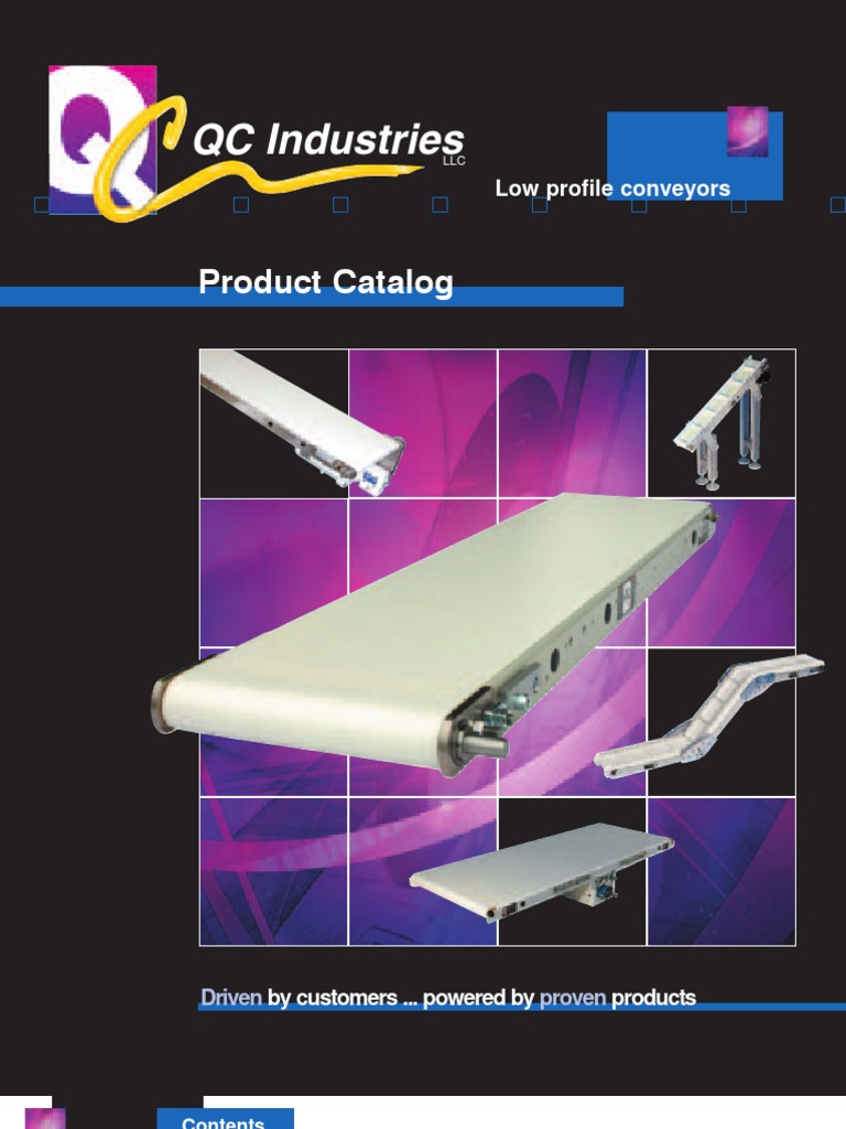 QC Industries 125, 125Z and 250 Series Catalog PDF Belt (Mechanical