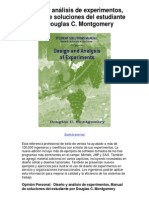 Montgomery - Diseño y análisis de experimentos, Manual de soluciones del estudiante