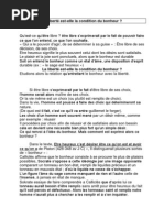 Faut il choisir entre être libre et être heureux 