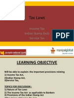 Tax Laws: Income Tax Indian Stamp Duty Service Tax