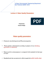 Lecture 2. Water Quality Parameters