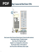 Understanding Commercial Real Estate CDOs 9.50am