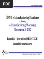 SEMI E-Manufacturing Standards