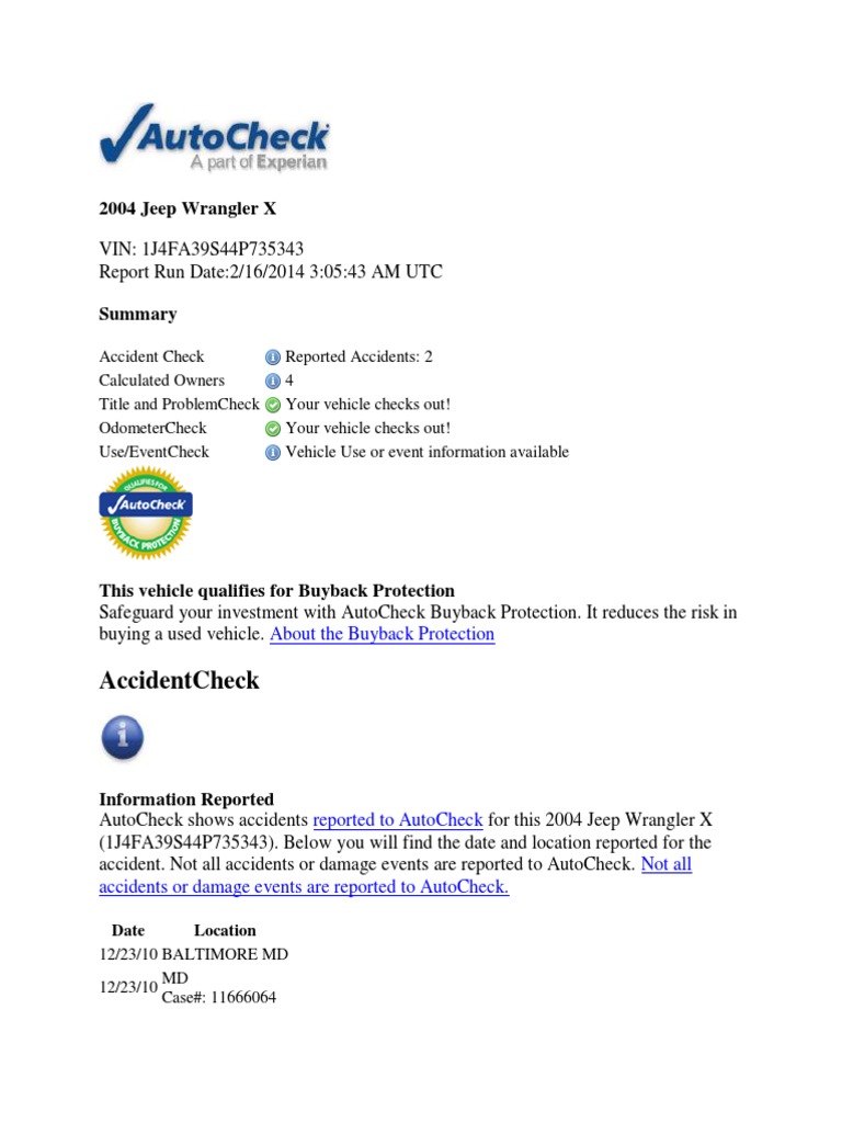 Jeep Autocheck | PDF | Business