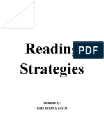 Reading Strategies: Submitted By: John Bryan A. Bayot